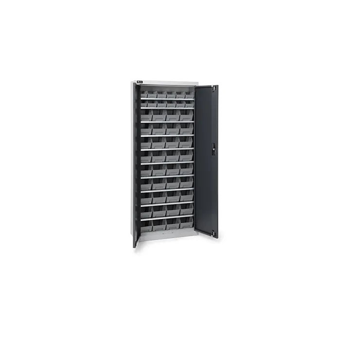 Fami - Armadio con porte a battente con 48 contenitori Picking Box Air