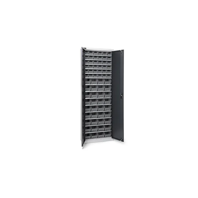 Fami - Armadio con porte a battente con 72 contenitori Picking Box Air
