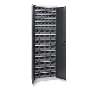 Fami - Armadio con porte a battente con 72 contenitori Picking Box Air