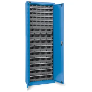 Fami - Armadio con porte a battente con 72 contenitori Picking Box Air