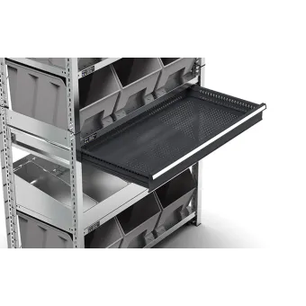 Fami - Scaffale con 6 piani e 9 contenitori Picking Box Air mis. 4A5
