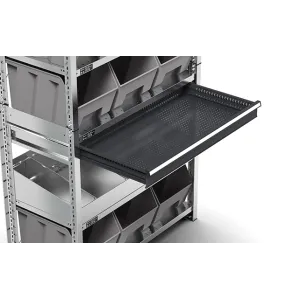 Fami - Scaffale con 6 piani e 9 contenitori Picking Box Air mis. 4A5