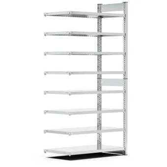 Fami - Scaffale aggiuntivo con 8 piani senza contenitori mis. 4