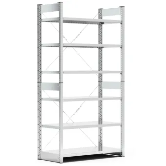 Fami - Scaffale con 6 piani senza contenitori mis. 4A5