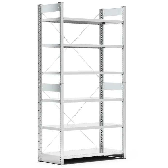Fami - Scaffale con 6 piani senza contenitori mis. 4A5