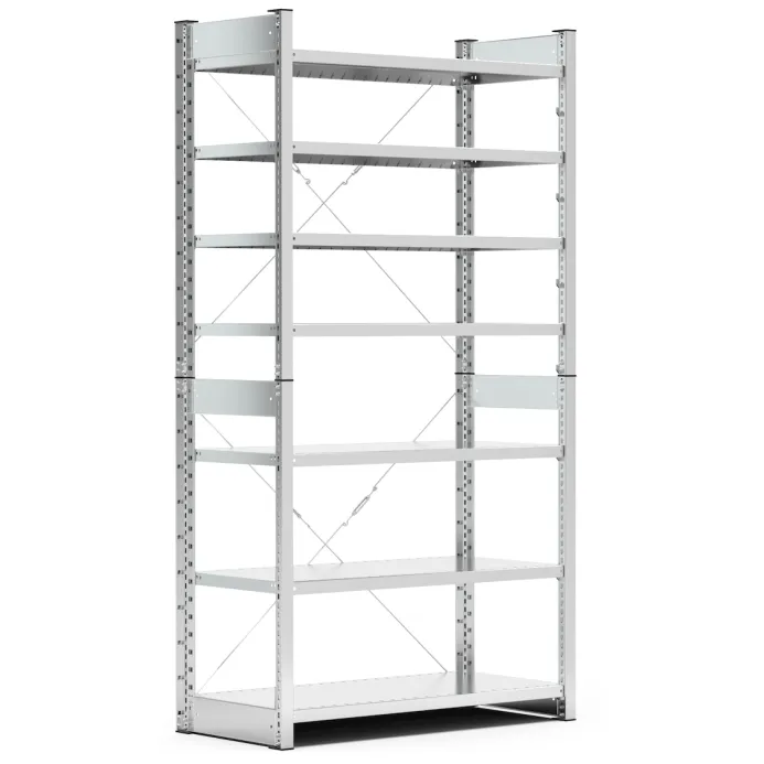 Fami - Scaffale con 7 piani senza contenitori mis. 4/4A5