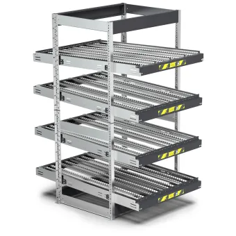 Fami - Scaffale con 4 telai inclinabili