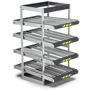 Fami - Scaffale con 4 telai inclinabili