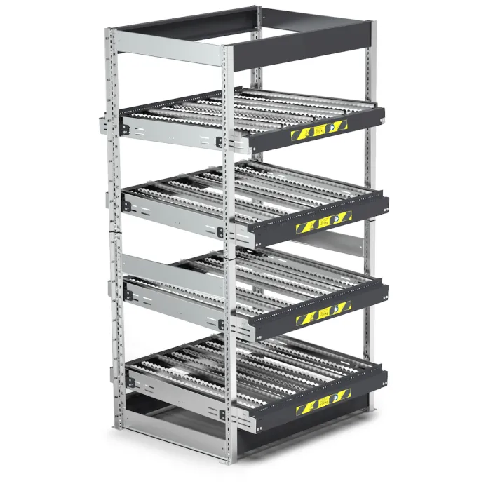 Fami - Scaffale con 4 telai inclinabili