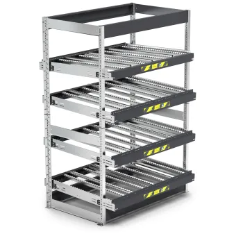 Fami - Scaffale con 4 telai inclinabili