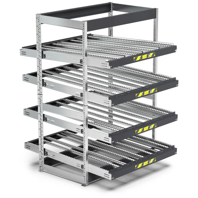 Fami - Scaffale con 4 telai inclinabili