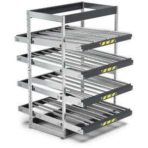 Fami - Scaffale con 4 telai inclinabili