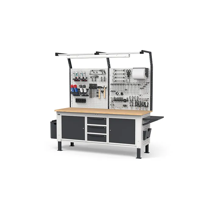 Fami - Banco smontato regolabile con piano in multiplex 30 mm