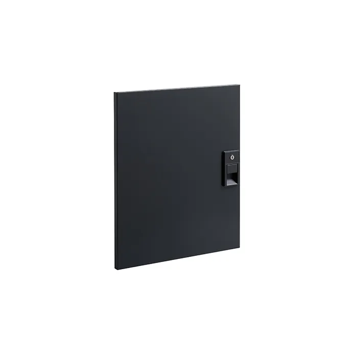 Fami - Porta totale sinistra H600 mm con maniglia Dark Grey