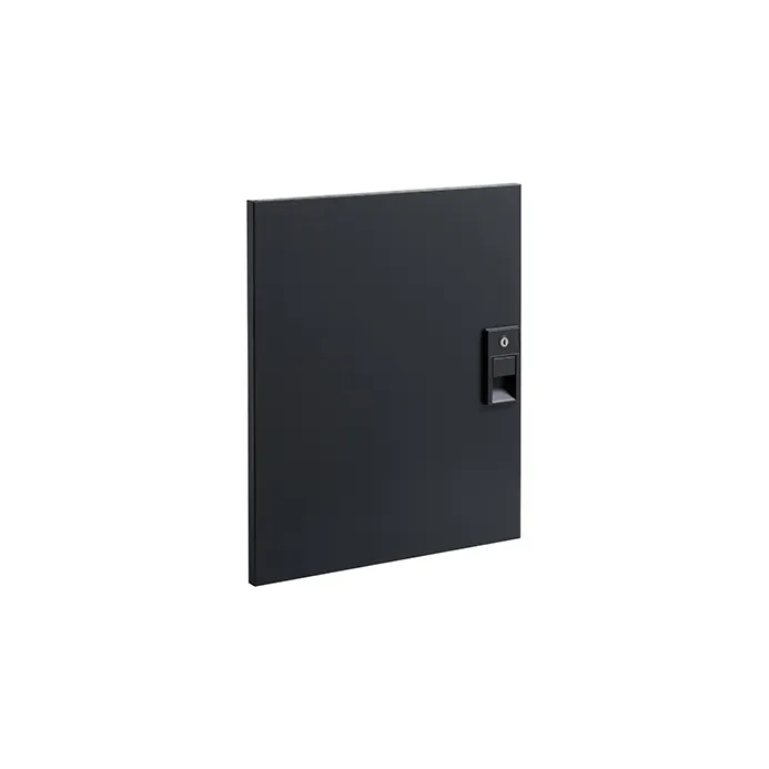 Fami - Porta totale sinistra H600 mm con maniglia Dark Grey