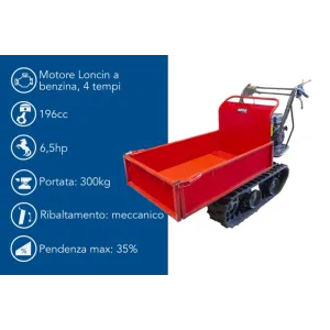 Ama - Motocarriola cingolata dumper TAG300T