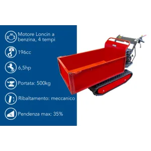 Ama - Motocarriola cingolata Dumper TAG500T
