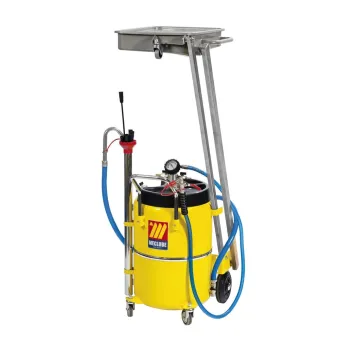 Meclube - aspiratore-recuperatore pneumatico per olio esausto a pantografo 65 l