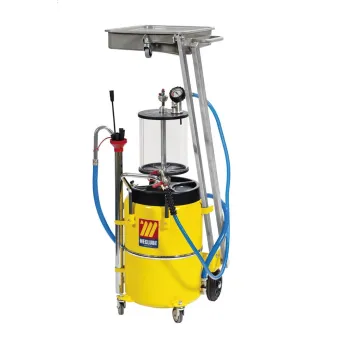 Meclube - aspiratore-recuperatore pneumatico per olio esausto a pantografo 65 l con precamera