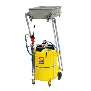 Meclube - aspiratore-recuperatore pneumatico per olio esausto a pantografo 120 l per autocarri