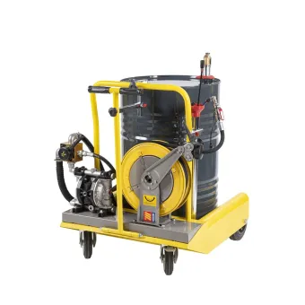 Meclube - completo carrellato con pompa a membrana per aspirazione travaso olio