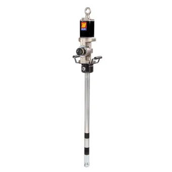 Meclube - pompa pneumatica industriale per grassi r20:1 mod. 920 flangiata doppio effetto