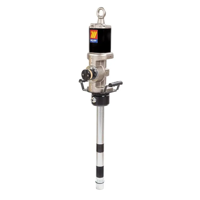 Meclube - pompa pneumatica industriale per grassi r20:1 mod. 920p flangiata doppio effetto