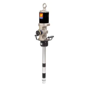 Meclube - pompa pneumatica industriale per grassi r20:1 mod. 920p flangiata doppio effetto