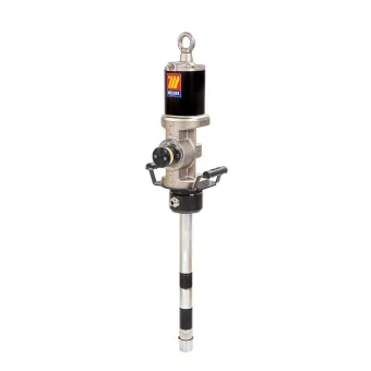 Meclube - pompa pneumatica industriale per grassi r50:1 mod. 950p flangiata doppio effetto