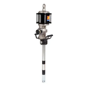 Meclube - pompa pneumatica industriale per grassi r75:1 mod. 1575 flangiata doppio effetto