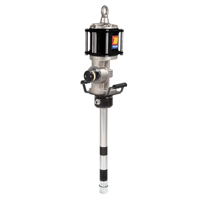 Meclube - pompa pneumatica industriale per grassi r75:1 mod. 1575p flangiata doppio effetto