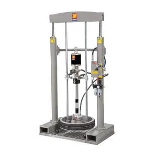 Meclube - kit pressa-sollevatore grasso per fusti da 180-220 kg con pompa r50:1 6,8 kg/min
