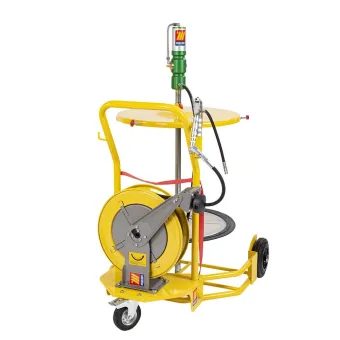 Meclube - completo grasso carrellato per fusti da 180-220 kg r60:1 con avvolgitubo