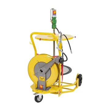 Meclube - completo grasso carrellato per fusti da 180-220 kg r70:1 con avvolgitubo