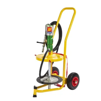 Meclube - completo pompa travaso grasso carrellato per fusti da 18-30 kg r14:1