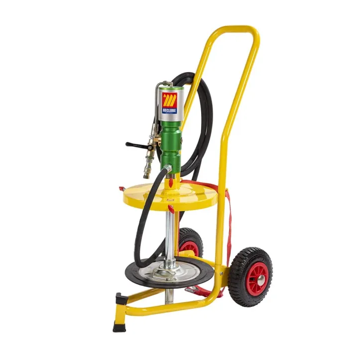 Meclube - completo pompa travaso grasso carrellato per fusti da 18-30 kg r14:1