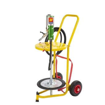 Meclube - completo pompa travaso grasso carrellato per fusti da 50-60 kg r14:1