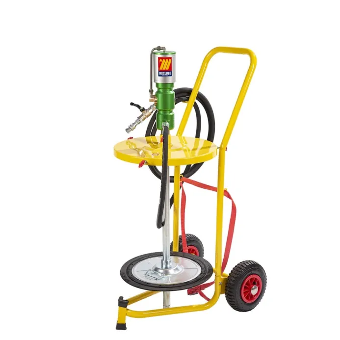 Meclube - completo pompa travaso grasso carrellato per fusti da 50-60 kg r14:1