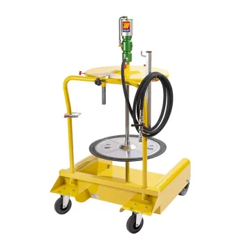 Meclube - completo pompa travaso grasso carrellato per fusti da 180-220 kg r14:1