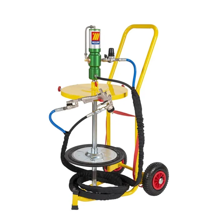 Meclube - completo pompa per spruzzare il grasso carrellato per fusti da 50-60 kg r60:1