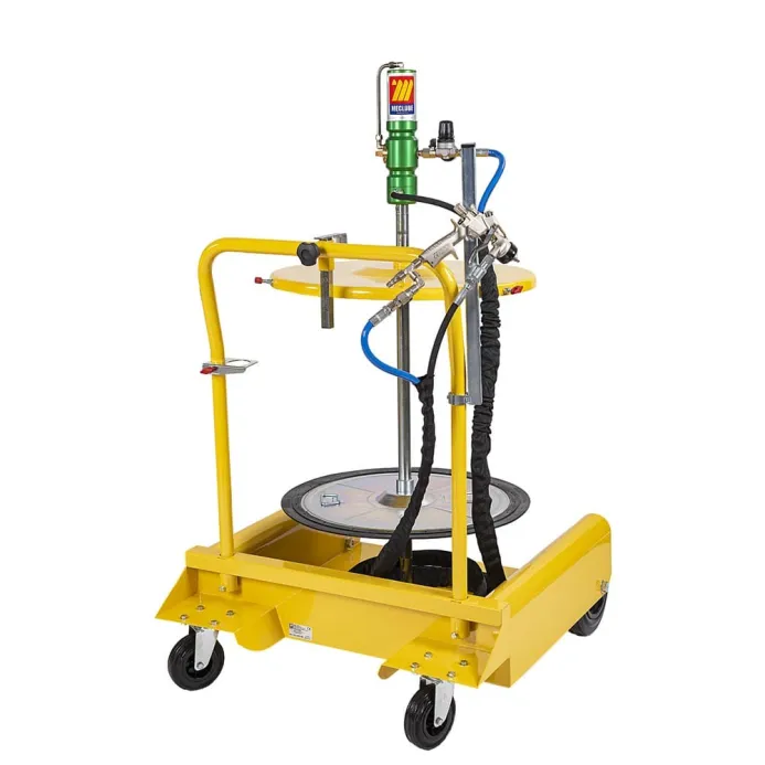 Meclube - completo pompa per spruzzare il grasso carrellato per fusti da 180-220 kg r60:1