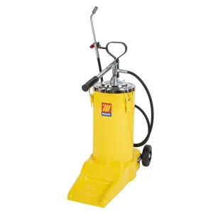 Meclube - ingrassatore manuale ad alta pressione carrellato per fusti da 16 kg