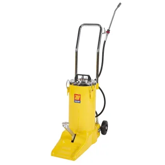 Meclube - ingrassatore manuale ad alta pressione carrellato a pedale per fusti da 16 kg