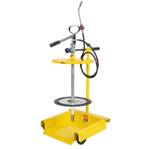 Meclube - ingrassatore manuale ad alta pressione carrellato per fusti da 50-60 kg