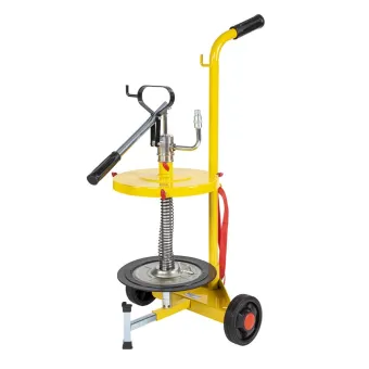 Meclube - pompa manuale travaso grasso carrellata per fusti da 18-30 kg