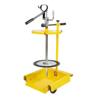 Meclube - pompa manuale travaso grasso carrellata per fusti da 50-60 kg