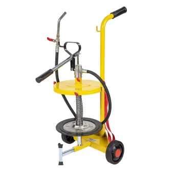 Meclube - pompa manuale travaso carrellata per fusti da 18-30 kg