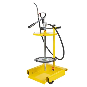 Meclube - pompa manuale travaso carrellata per fusti da 50-60 kg
