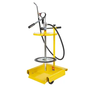 Meclube - pompa manuale travaso carrellata per fusti da 50-60 kg