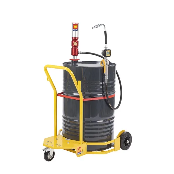 Meclube - completo olio carrellato per fusti da 180-220 l r3:1 portata 30 l/min